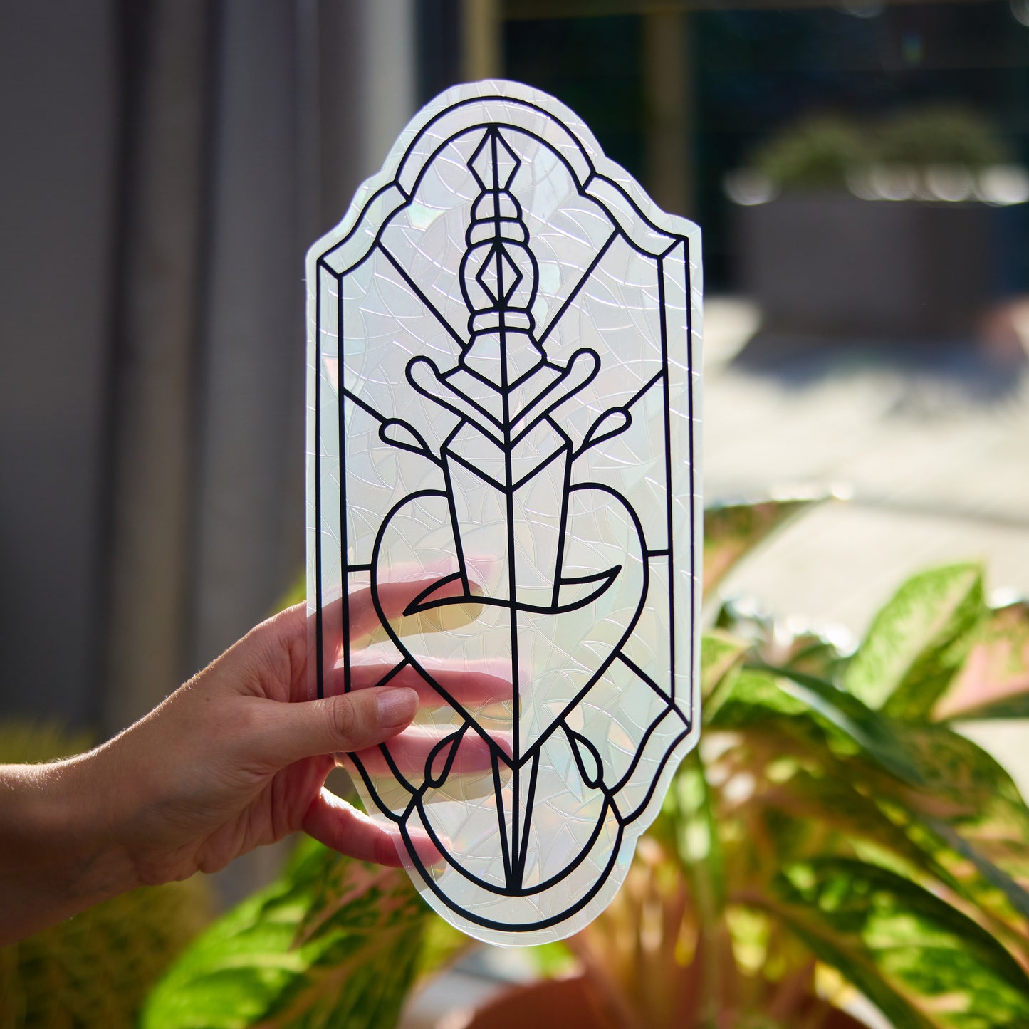 Suncatcher for Window - Old School Dagger